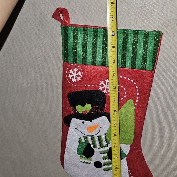 Frosty The Snowman Handmade Felt Christmas Stocking Holiday Decor Never Used - Picture 3 of 5